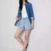 Joggingbukser i bomuldsdenim