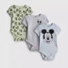 0-18 måneder | 3-pak Disney's Mickey Mouse og Anders And "Room to Grow"-bodysuits til nyfødte