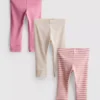 0–18 måneder | 3-pak leggings til nyfødte