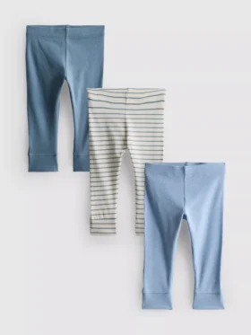 0–18 måneder | 3-pak leggings til nyfødte