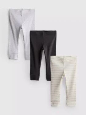 0–18 måneder | 3-pak leggings til nyfødte