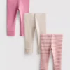 0–18 måneder | 3-pak leggings til nyfødte