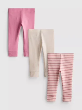 0–18 måneder | 3-pak leggings til nyfødte
