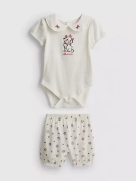 0–18 måneder | Disney’s Aristocats Marie-bodysuit og bloomers-sæt til nyfødte