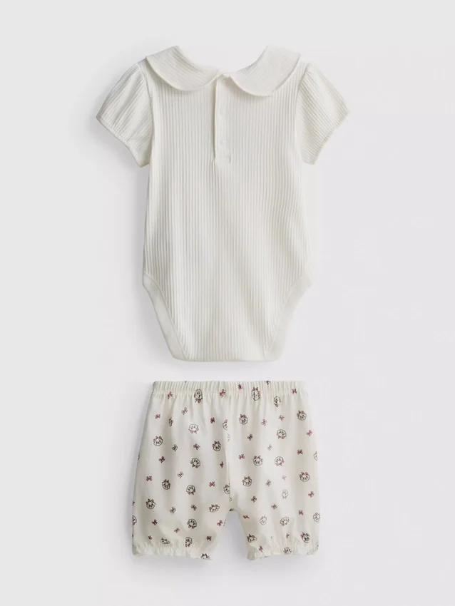 0–18 måneder | Disney’s Aristocats Marie-bodysuit og bloomers-sæt til nyfødte