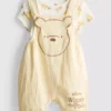0-18 måneder | Disney-sæt med Winnie the Pooh-body og overalls til nyfødte