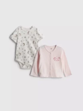 0-18 måneder | Disneys Bambi-onesie og cardigan-sæt til nyfødte