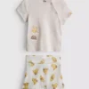 0–18 måneder | Disneys Winnie the Pooh-sæt med wrap-top og Shorts til nyfødte