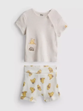 0–18 måneder | Disneys Winnie the Pooh-sæt med wrap-top og Shorts til nyfødte