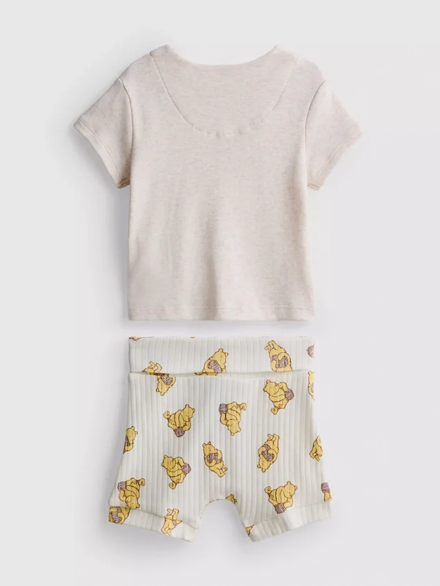 0–18 måneder | Disneys Winnie the Pooh-sæt med wrap-top og Shorts til nyfødte