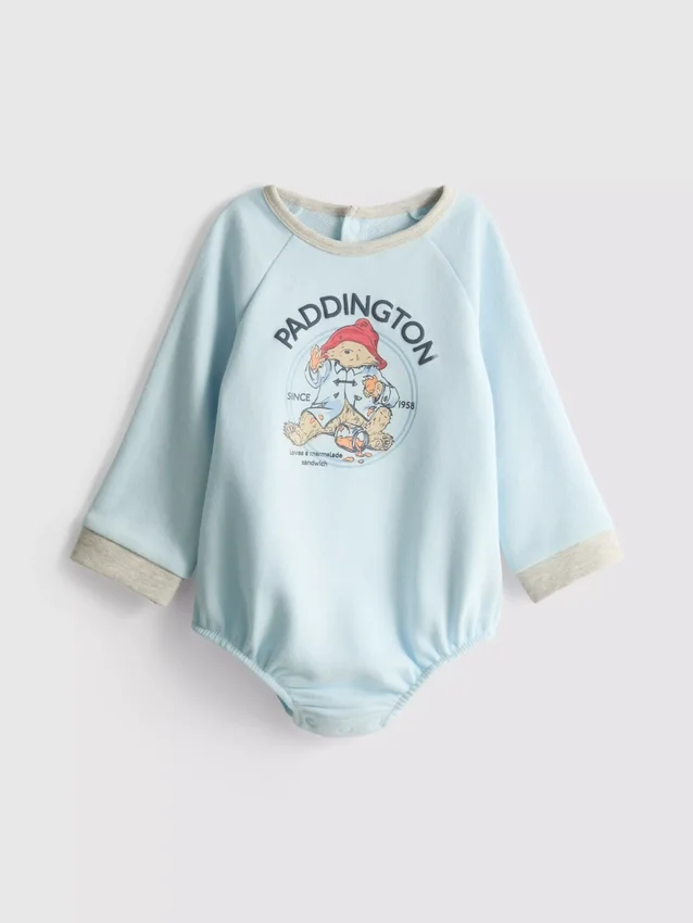 0–18 måneder | Paddington Bear langærmet body til nyfødte