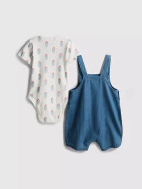 0–18 måneder | Paddington-bjørn-bodysuit og -overalls – sæt til nyfødte