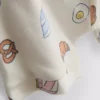0–18 måneder | Sæt bestående af sweatshirt og Shorts med madmotiv