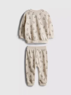 0–18 måneder | Sæt til nyfødte med sweatshirt og Joggingbukser med hundemotiv