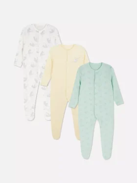 0–24 måneder | 3-pak Disney's Dumbo-pyjamas med trykknapper