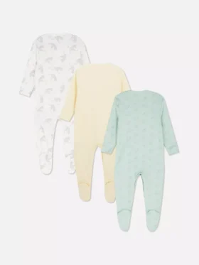 0–24 måneder | 3-pak Disney’s Dumbo-pyjamas med trykknapper