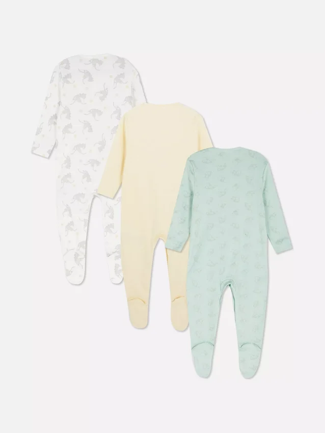 0–24 måneder | 3-pak Disney's Dumbo-pyjamas med trykknapper