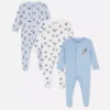 0–24 måneder | 3-pak med Disneys Mickey Mouse-pyjamasser med trykknapper