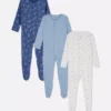 0–24 måneder | 3-pak pyjamaser med trykknapper