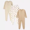 0–24 måneder | 3-pak pyjamaser med trykknapper