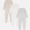 0–24 måneder | 3-pak pyjamaser med trykknapper