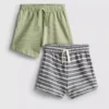 0–36 måneder | 2-pak teksturerede Shorts