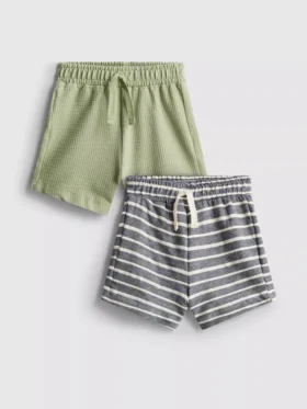 0–36 måneder | 2-pak teksturerede Shorts