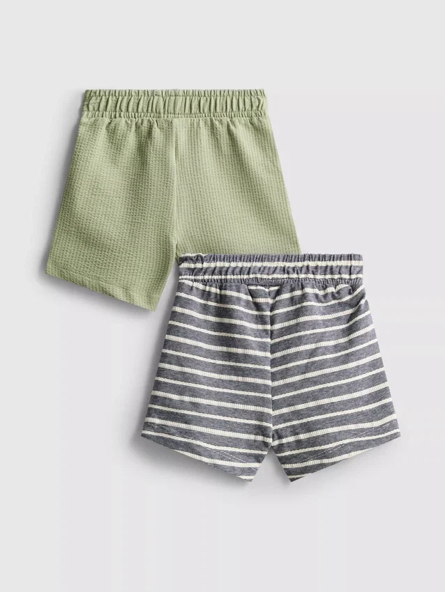 0–36 måneder | 2-pak teksturerede Shorts