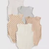 0-36 måneder | 5-pak ærmeløse bodysuits