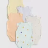 0–36 måneder | 5-pak ærmeløse bodysuits