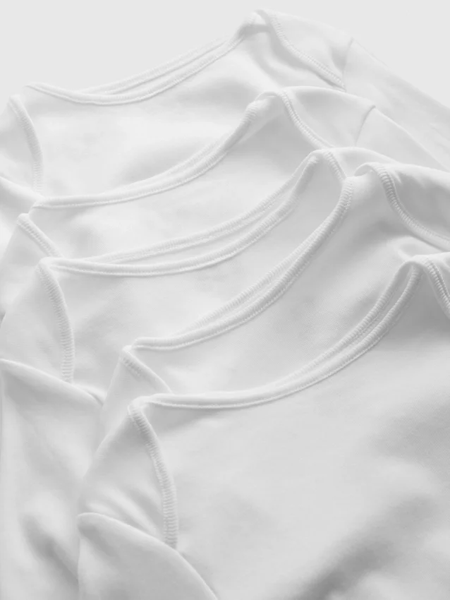 0–36 måneder | 5-pak langærmede bodysuits