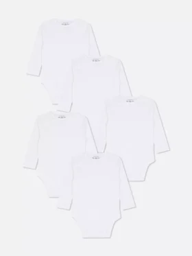0-36 måneder | 5-pak med uundværlige langærmede bodysuits