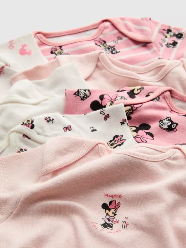 0–36 måneder | 7-pak Disney Minnie Mouse kortærmede bodysuits