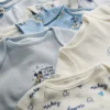0-36 måneder | 7-pak Disney’s Mickey Mouse-bodysuits med korte ærmer