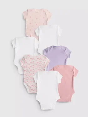 0-36 måneder | 7-pak kortærmede bodysuits