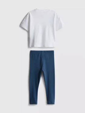 0-36 måneder | Disney-sæt med T-shirt og leggings med Mickey Mouse og venner