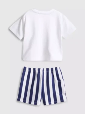0–36 måneder | Disneys Donald Duck-sæt med boxy T-shirt og shorts
