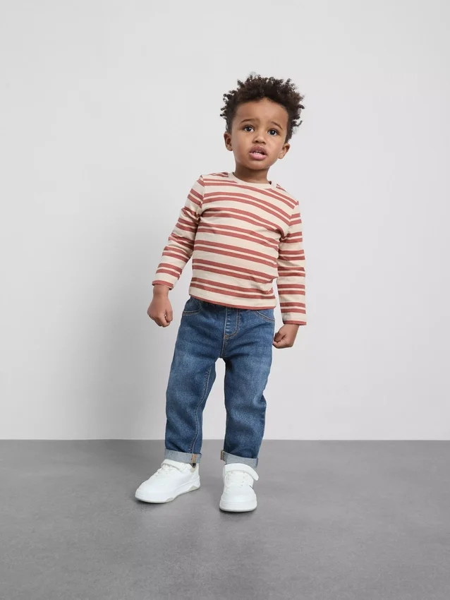 0-36 måneder | Jeans med oprullede bukseben