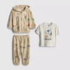 0–36 måneder | Jurassic World-sæt med T-shirt, hættetrøje og joggingbukser