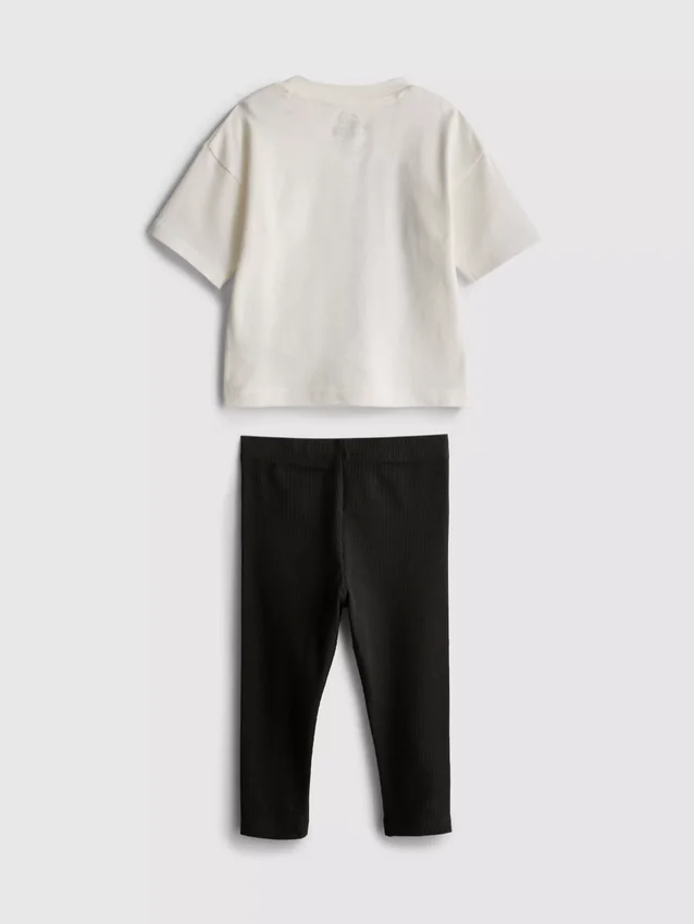 0–36 måneder | Jurassic World T-shirt og leggings-sæt