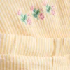 0-36 måneder | sæt bestående af bluse med blomsterbroderi og peplum-kant samt Shorts