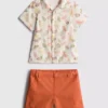 0–36 måneder | sæt bestående af T-shirt med print og chino-shorts