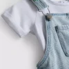 0–36 måneder | Sæt bestående af T-shirt og overalls med frugtbroderi