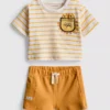0–36 måneder | sæt med T-shirt med firkantet snit og Shorts