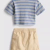 0–36 måneder | sæt med T-shirt og cargoshorts