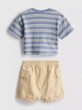 0–36 måneder | sæt med T-shirt og cargoshorts