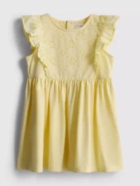 0–36 måneder | Smockkjole med broderie anglaise