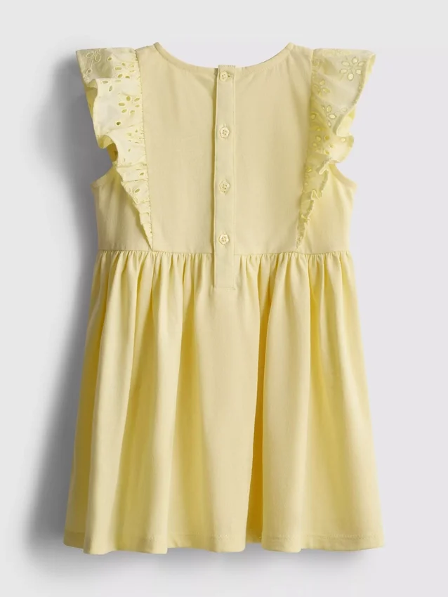 0–36 måneder | Smockkjole med broderie anglaise