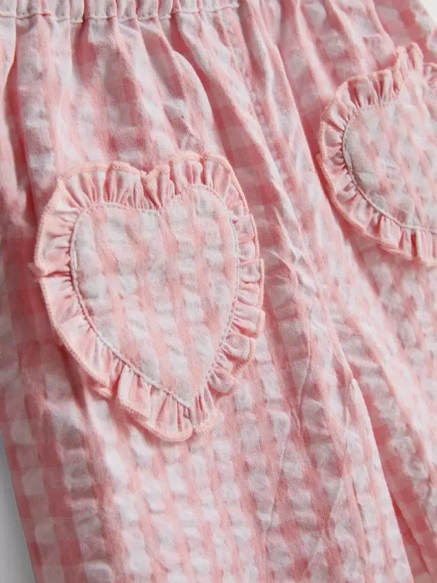 0–36 måneder | T-shirt og bukser i sæt med hjerte-lomme