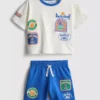 0-36 måneder | T-shirt og shorts-sæt med basketball-motiv